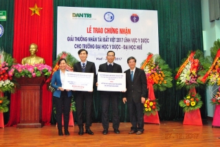 Lễ trao Giải thưởng Nhân tài Đất Việt 2017 lĩnh vực Y Dược học